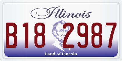 IL license plate B182987