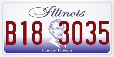 IL license plate B183035
