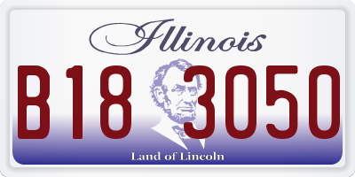 IL license plate B183050