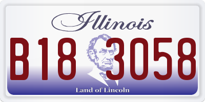 IL license plate B183058