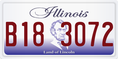 IL license plate B183072