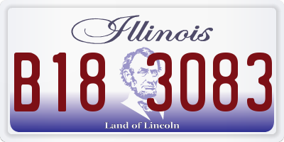 IL license plate B183083