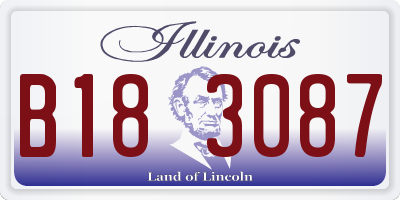IL license plate B183087
