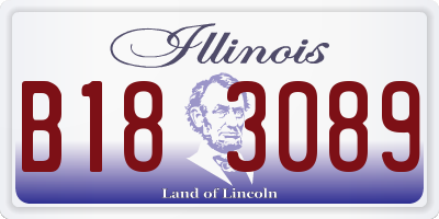 IL license plate B183089