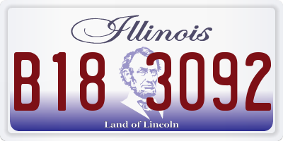 IL license plate B183092