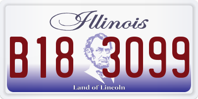 IL license plate B183099