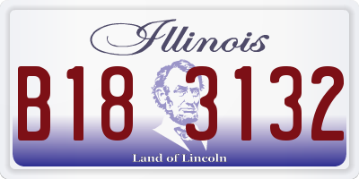 IL license plate B183132