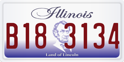 IL license plate B183134