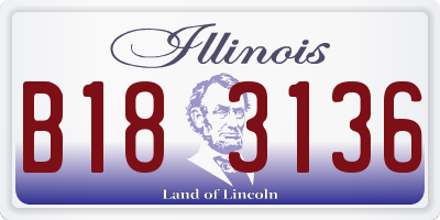 IL license plate B183136