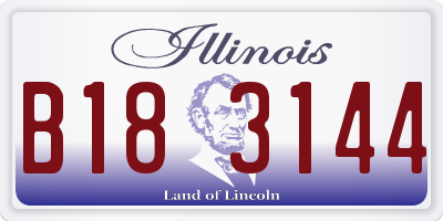 IL license plate B183144