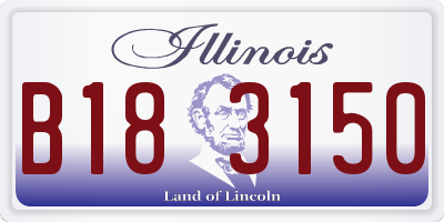 IL license plate B183150