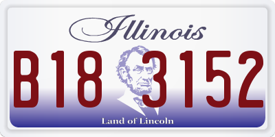 IL license plate B183152