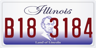 IL license plate B183184