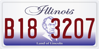 IL license plate B183207