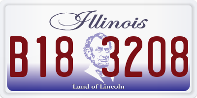 IL license plate B183208