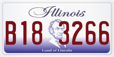 IL license plate B183266