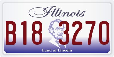 IL license plate B183270