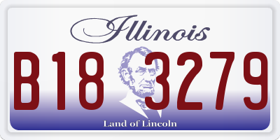 IL license plate B183279