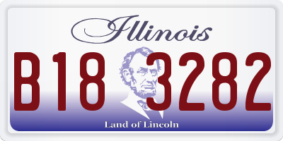 IL license plate B183282