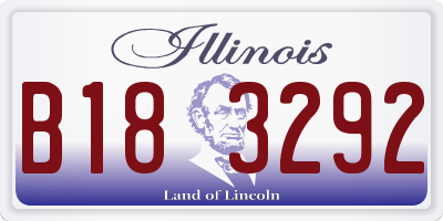 IL license plate B183292