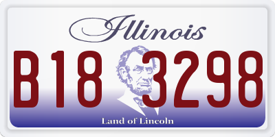 IL license plate B183298
