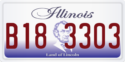 IL license plate B183303