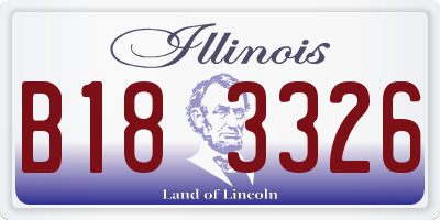 IL license plate B183326