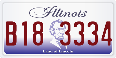IL license plate B183334