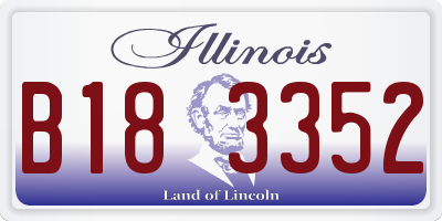 IL license plate B183352