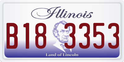 IL license plate B183353