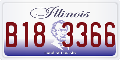 IL license plate B183366