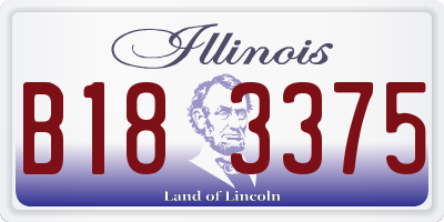IL license plate B183375