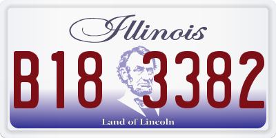 IL license plate B183382