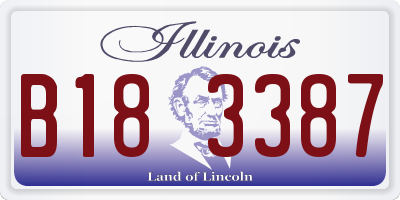 IL license plate B183387