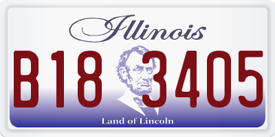 IL license plate B183405