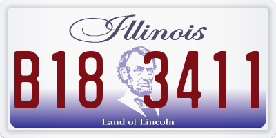IL license plate B183411