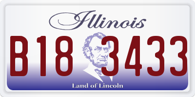 IL license plate B183433