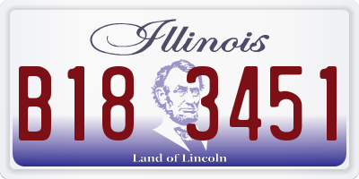 IL license plate B183451