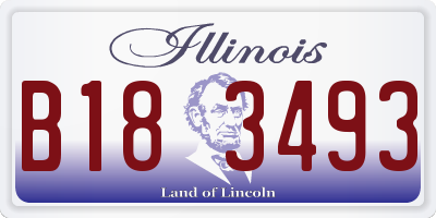 IL license plate B183493