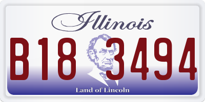 IL license plate B183494