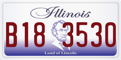 IL license plate B183530