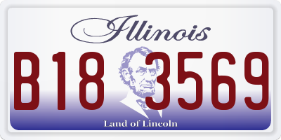 IL license plate B183569