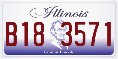 IL license plate B183571