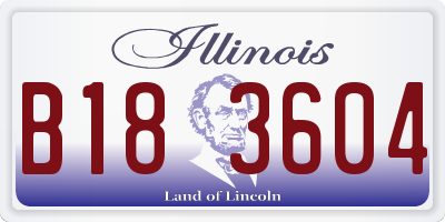 IL license plate B183604