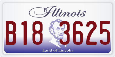 IL license plate B183625