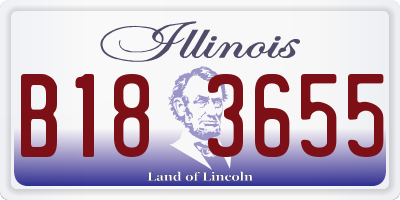IL license plate B183655