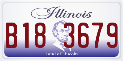 IL license plate B183679