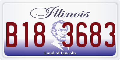 IL license plate B183683