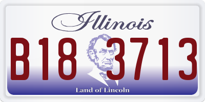 IL license plate B183713