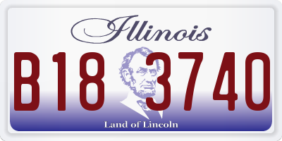 IL license plate B183740